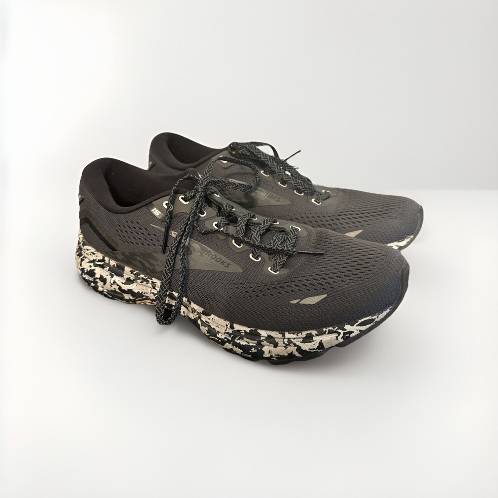 Brooks Ghost 15 Women's size 10.5 B Running Shoes Ebony/Black/Oyster 1203801B004 - Picture 1 of 8
